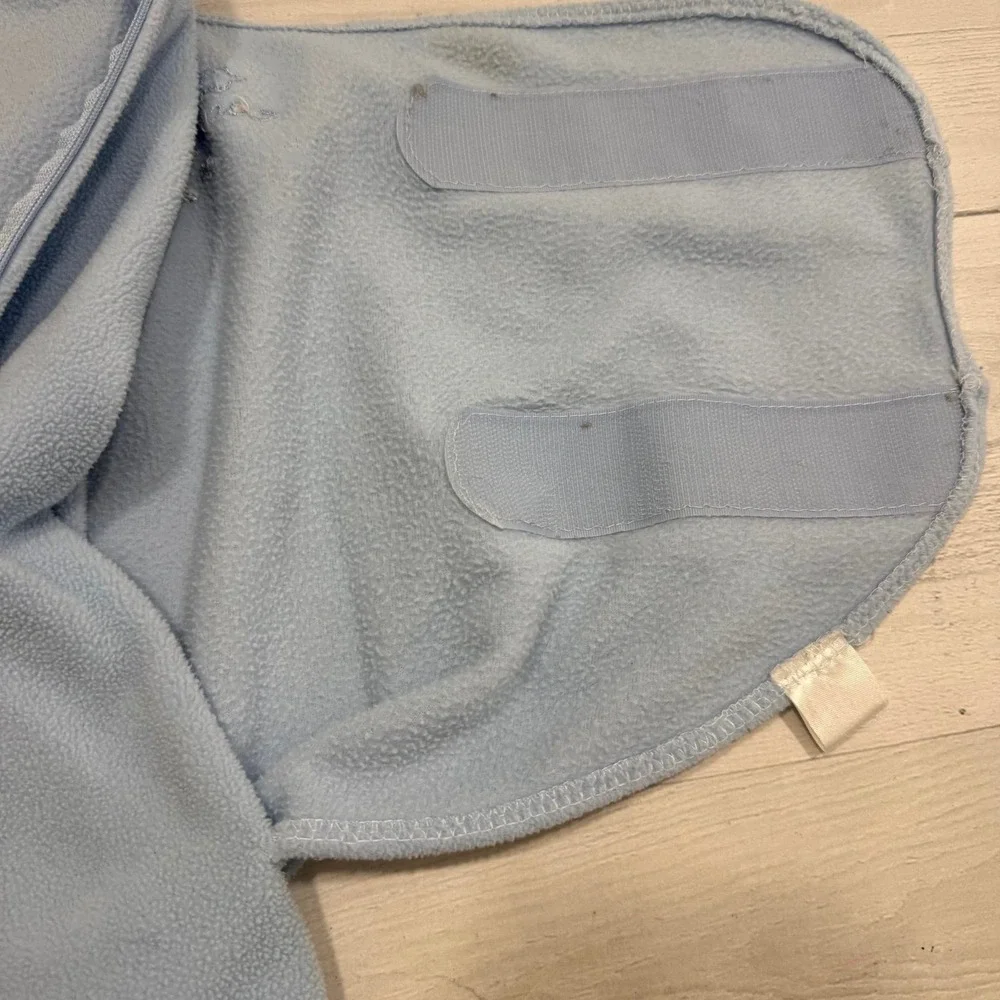 Halo wearable sleep sack swaddle blue fleece NEWBORN